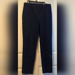 Ann Taylor Factory Ladies size 6 Dark Blue Dress Pants Faux Pockets Belt Loops